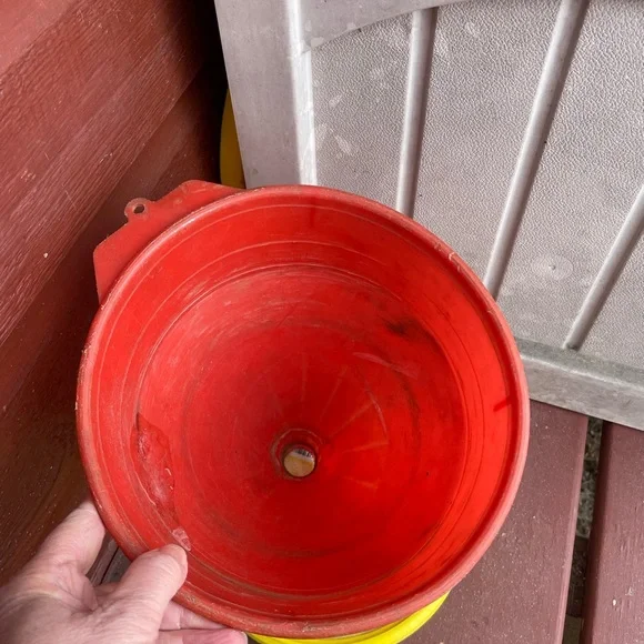 Red Plastic Funnel - Picture 2 of 2